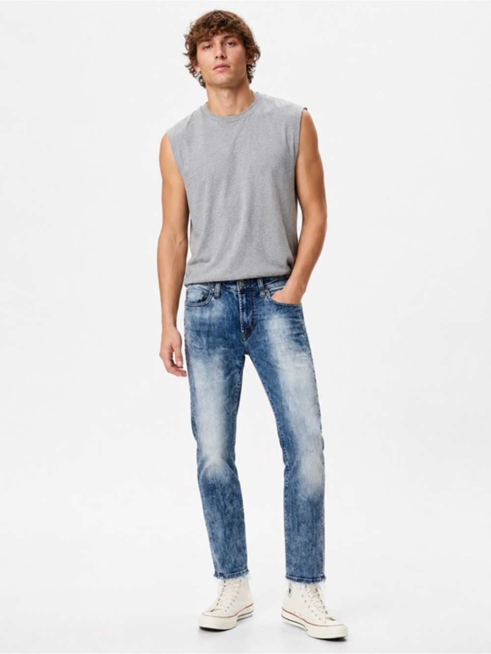 American Eagle Outfitters Mens Slim Skinny Jeans Blue Stretch Pocket 29 x 30